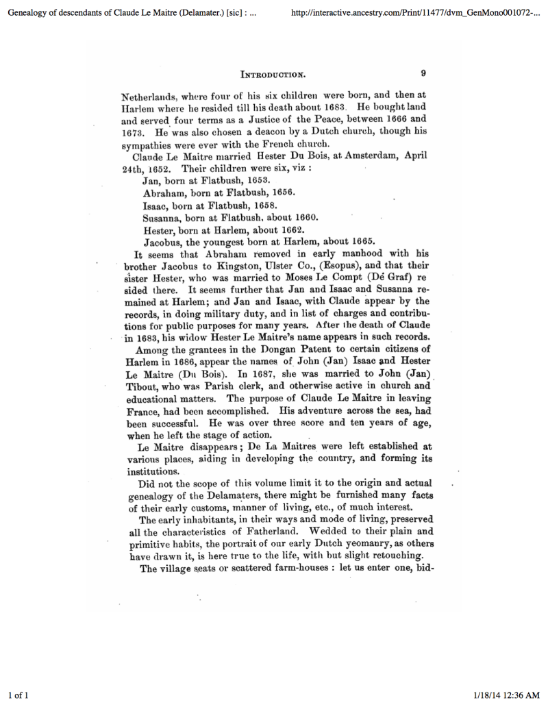 Genealogy of descendants of Claude Le Maitre (Delamater.) [sic] : who came from France via Holland and settled at New Netherland3.png