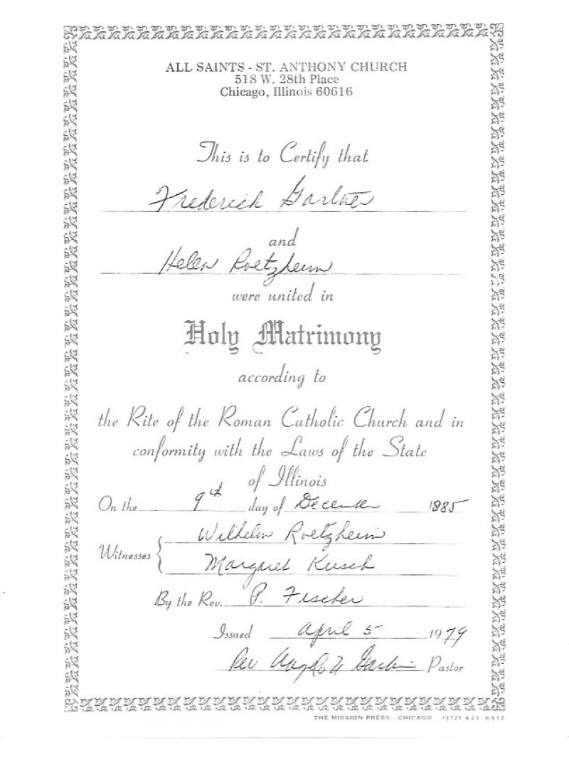 Fred Gartner and Helena marriage.jpg