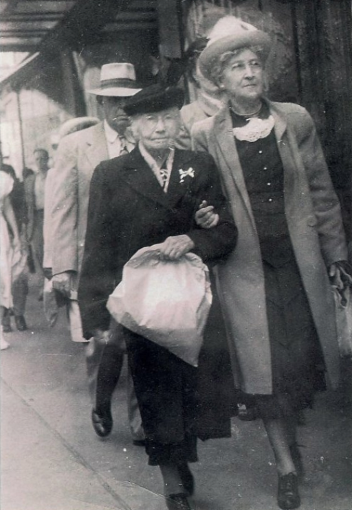 Gretchen and Helen Gartner Walking Down the Street in Seattle.jpeg