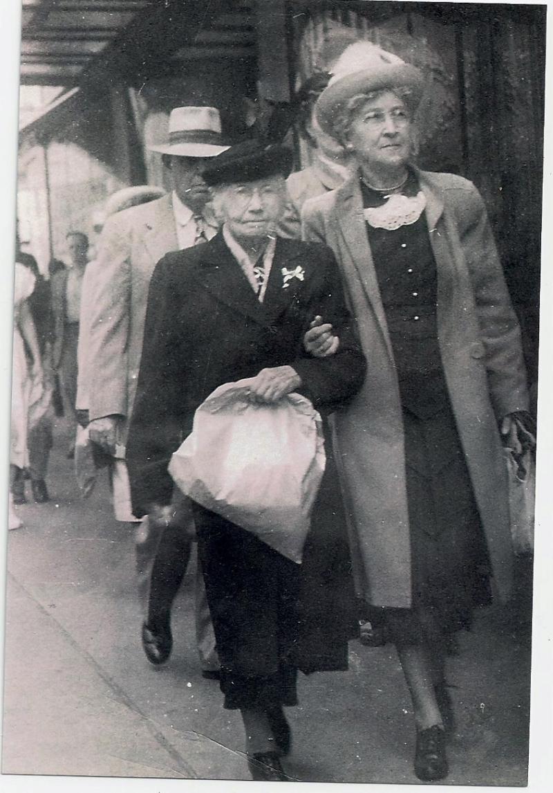 Gretchen and Helen Gartner Walking Down the Street in Seattle.jpeg