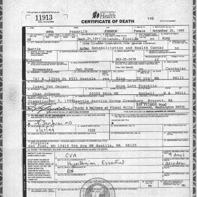 Anna Franklin Van Deusen - Death Certificate.jpg