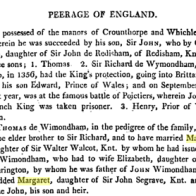 Earls of Egremont - Collins Peerage of England Surrounding Wyndham Family