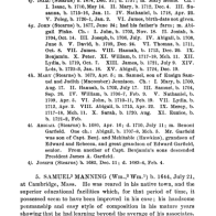 From The Genealogical and Biographical History of the Manning Families of New England