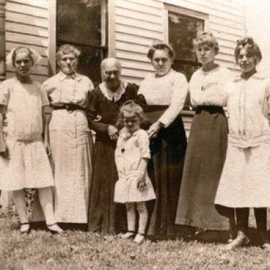 Katherine Weisen Fisher with granddaughters and daughter-in-law.jpg
