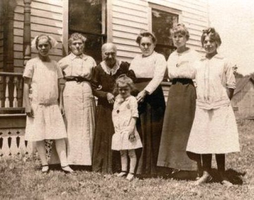 Katherine Weisen Fisher with granddaughters and daughter-in-law.jpg