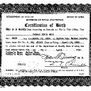 Thomas Irvin Moss - Birth Record