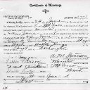 Frank Fountain & Hattie Ringo - Marriage Certificate