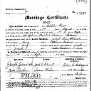 Joseph Stuart & Susan Fisher - Marriage Certificate