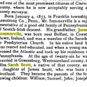 James Summerville & Sarah Scott - Commemorative Biographical Record of Central Pennsylvania Volume 1
