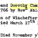 Marriage Record of Henry Franklin & Dorothy Chaffee - The Franklin Fireplace, Volumes 10-12