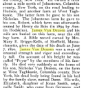 James Van Deusen - From page 119 of Genealogies of the state of New York