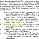 Loockermans - New York Genealogical and Biographical Index