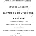 James Van Norden - The Moral and Religious Aspect of the Future America of the Southern Hemisphere
