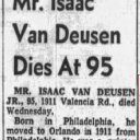 Isaac J Van Deusen Jr. - Orlando Evening Star